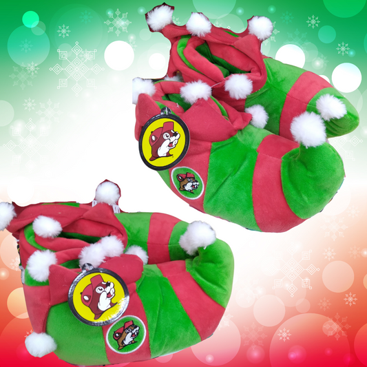 Buc-ee's Christmas Elf Slippers