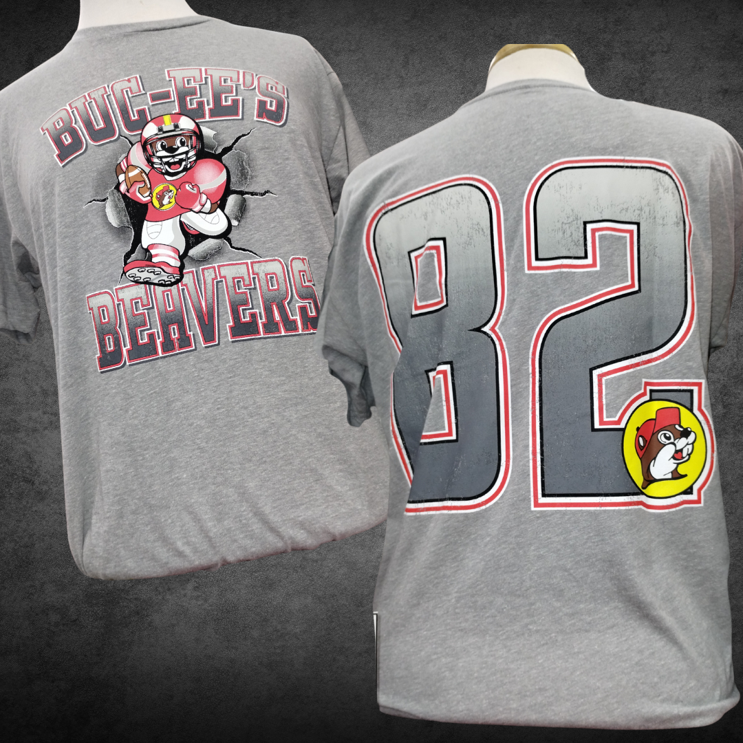 Buc-ee's Football Grey Tee