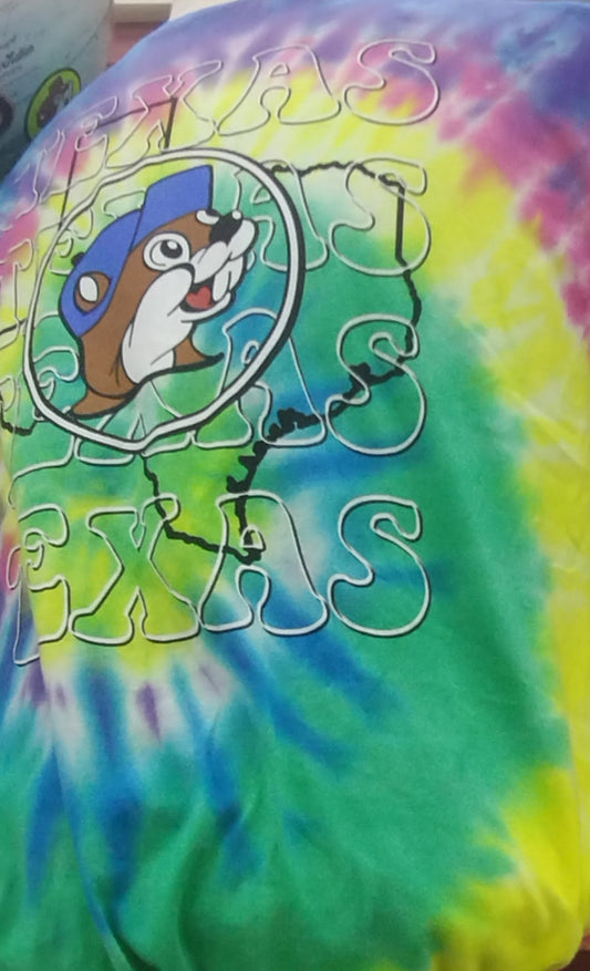 Buc-ee's Adult Tie-Dye Short Sleeve T-Shirt